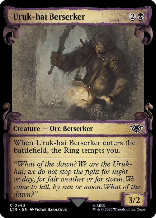 Uruk-hai Berserker (LTR-563) - common: (Showcase) - Foil