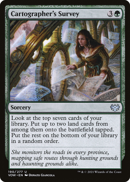 Cartographer's Survey (VOW-190) - uncommon - Foil