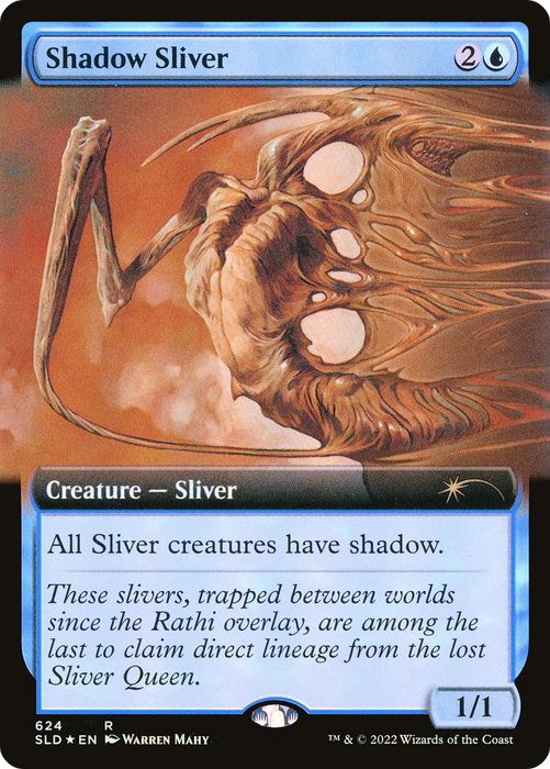 Shadow Sliver (SLD-624) - rare: (Extended Art) - Foil