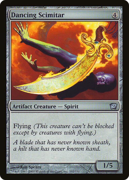 Dancing Scimitar (9ED-292★) - uncommon - Foil