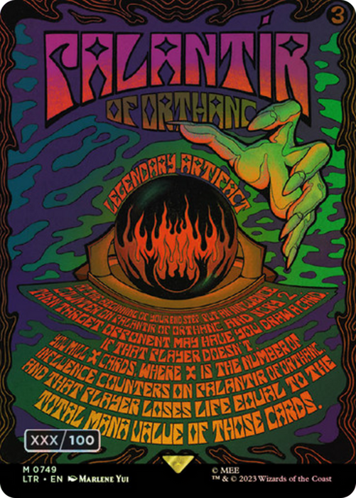 Palantír of Orthanc (LTR-749Z) - mythic (Borderless) - Foil