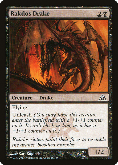 Rakdos Drake (DGM-028) - common - Foil