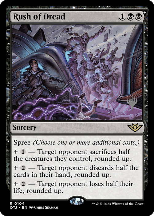 Rush of Dread (PPOTJ-104P) - rare - Foil