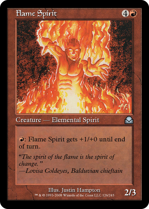 Flame Spirit (ME2-126) - uncommon - Foil