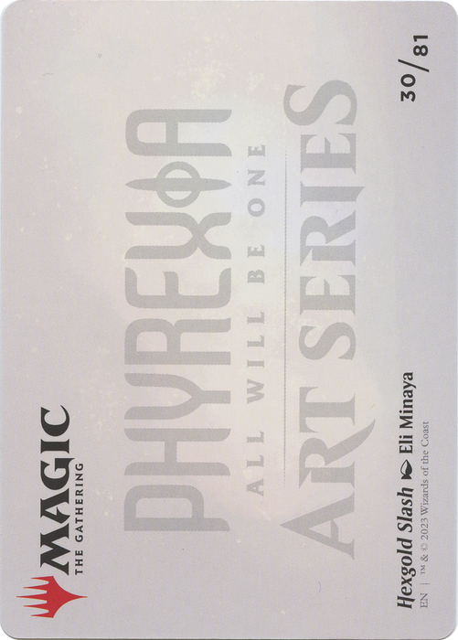 Hexgold Slash // Hexgold Slash (AONE-030) - common (Borderless)