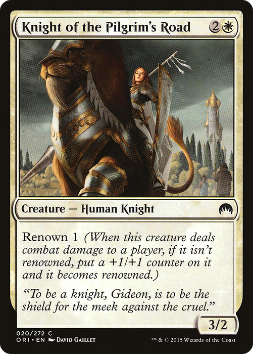 Knight of the Pilgrim's Road (ORI-020) - common - Foil
