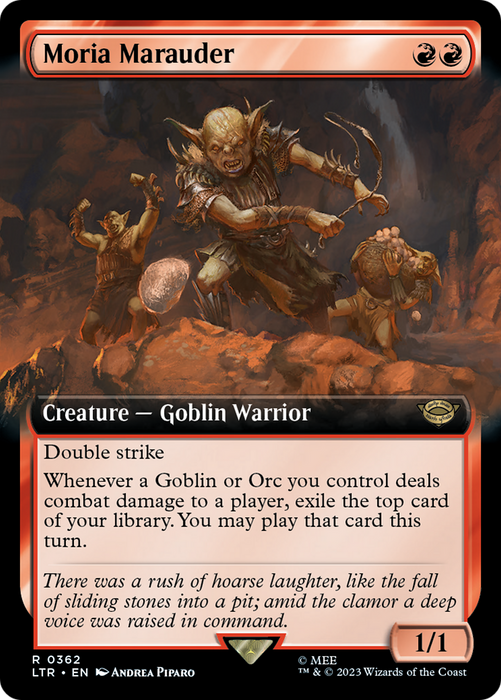 Moria Marauder (LTR-362) - rare: (Extended Art)