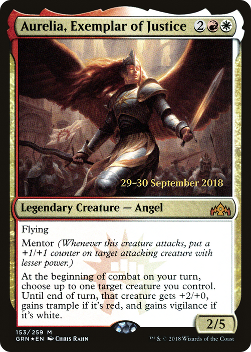 Aurelia, Exemplar of Justice (PRE-153S) - mythic - Foil