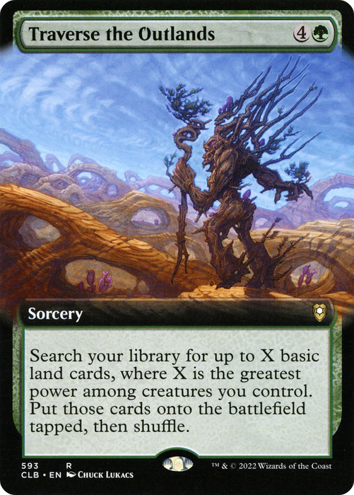 Traverse the Outlands (CLB-593) - rare: (Extended Art)