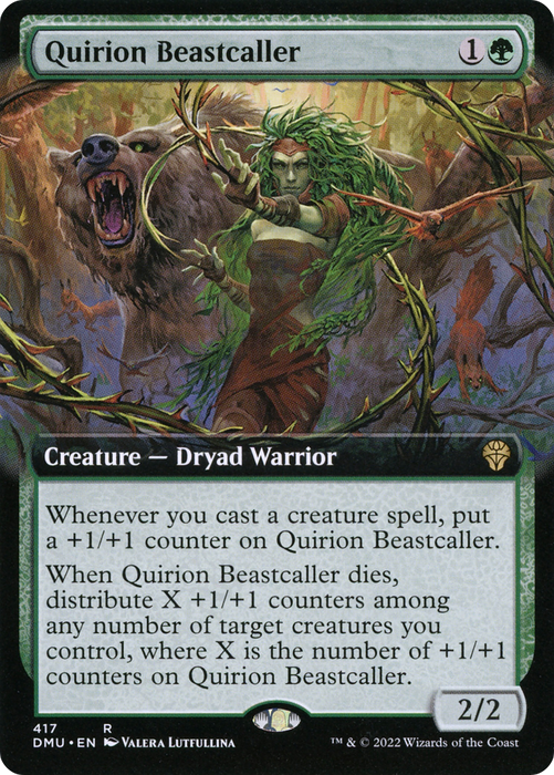 Quirion Beastcaller (DMU-417) - rare: (Extended Art) - Foil
