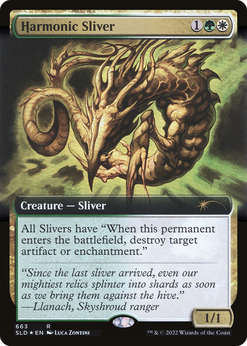 Harmonic Sliver (SLD-663) - rare: (Extended Art) - Foil