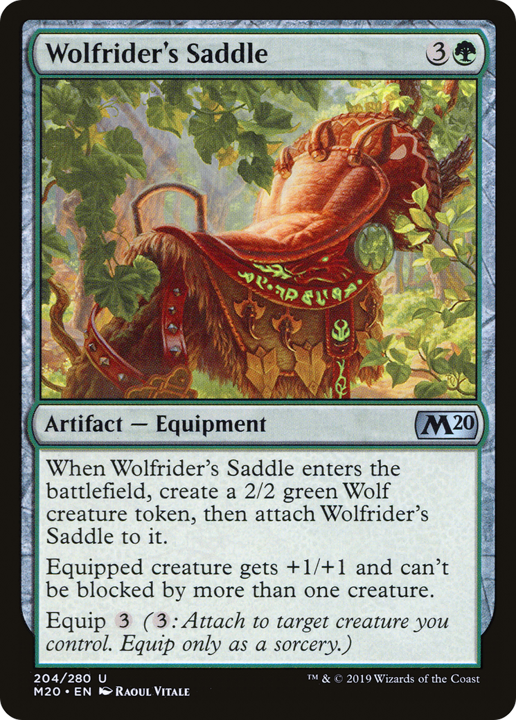 Wolfrider's Saddle (M20-204) - uncommon - Foil