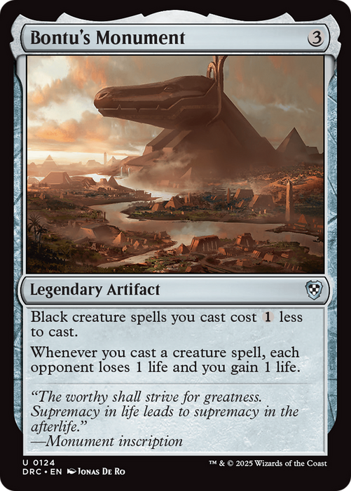 Bontu's Monument (DRC-124) - uncommon - Foil