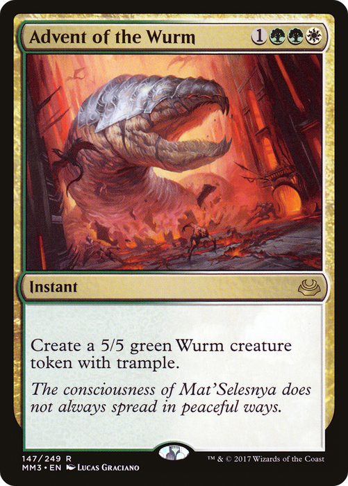 Advent of the Wurm (MM3-147) - rare - Foil