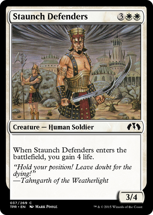 Staunch Defenders (TPR-037) - common - Foil