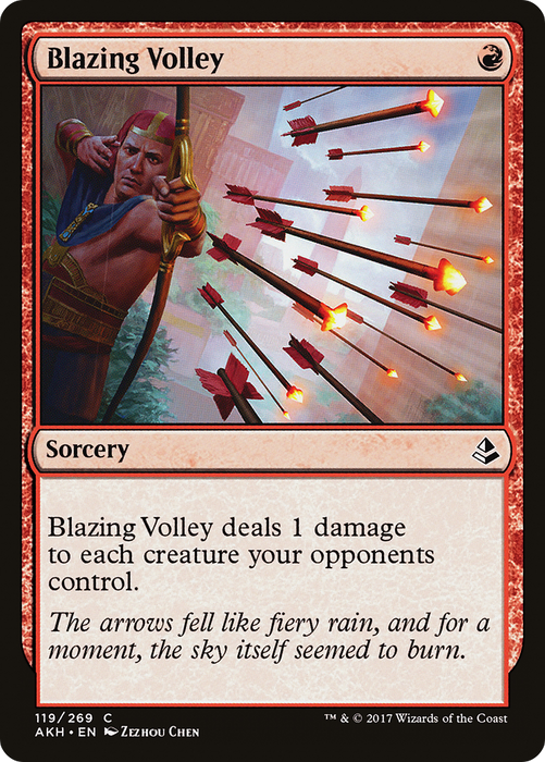 Blazing Volley (AKH-119) - common