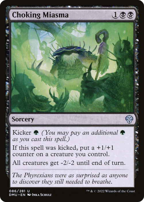 Choking Miasma (DMU-086) - uncommon - Foil