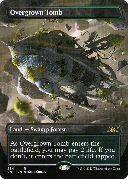 Overgrown Tomb (UNF-284) - rare (Borderless) - Foil