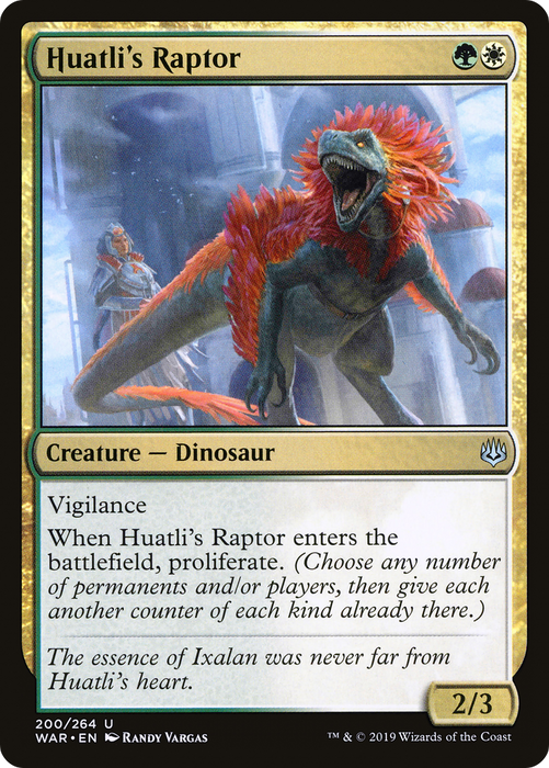 Huatli's Raptor (WAR-200) - uncommon - Foil
