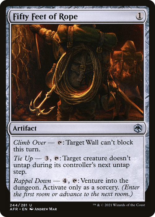 Fifty Feet of Rope (AFR-244) - uncommon - Foil