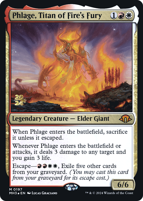Phlage, Titan of Fire's Fury (PRE-197S) - mythic - Foil