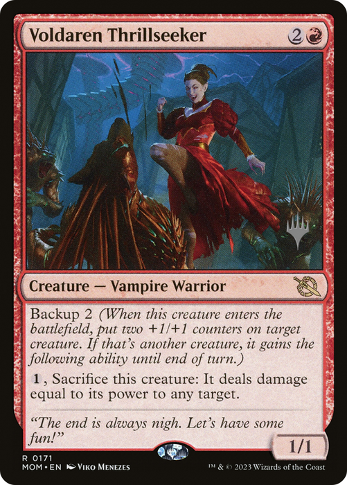 Voldaren Thrillseeker (PPMOM-171P) - rare - Foil