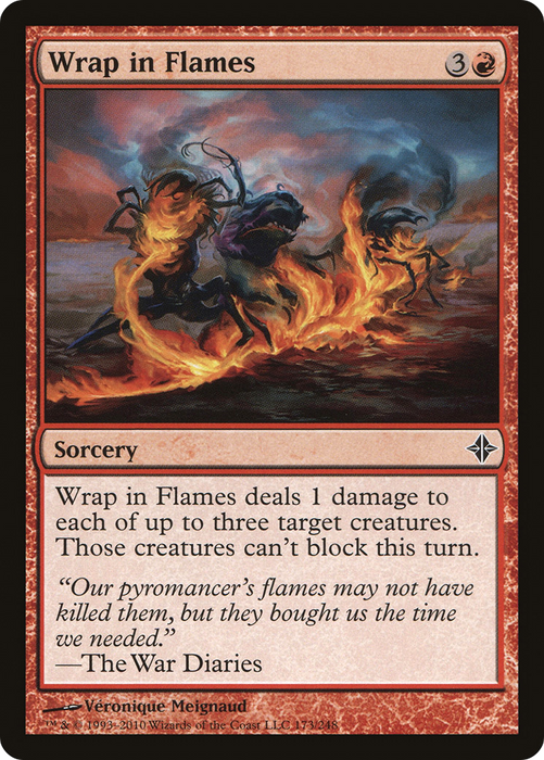 Wrap in Flames (ROE-173) - common - Foil