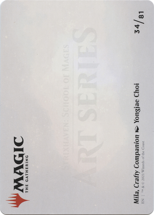 Mila, Crafty Companion // Mila, Crafty Companion (ASTX-034) - common (Borderless) - Foil