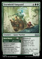 Stormkeld Vanguard // Bear Down (WOE-187) - uncommon