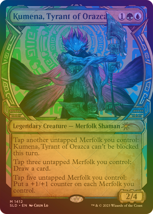 Kumena, Tyrant of Orazca (SLD-1412★) - mythic: (Showcase) - Foil