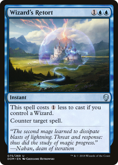 Wizard's Retort (DOM-075) - uncommon - Foil