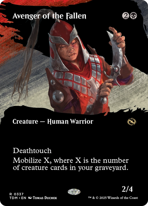 Avenger of the Fallen (TDM-337) - rare: (Showcase) (Borderless)