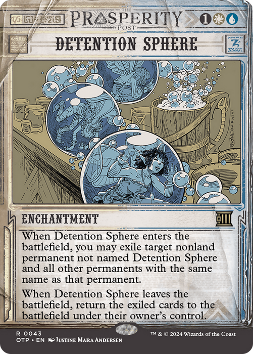 Detention Sphere (OTP-043) - rare: (Showcase) (Borderless) - Foil
