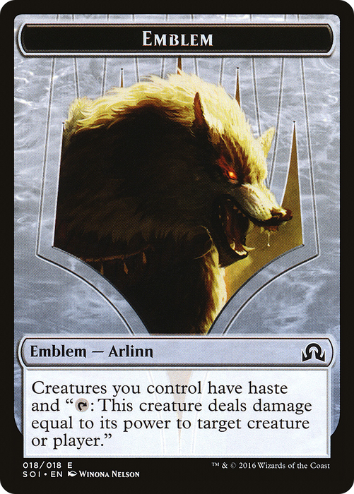 Arlinn, Embraced by the Moon Emblem (SOI-018) - common