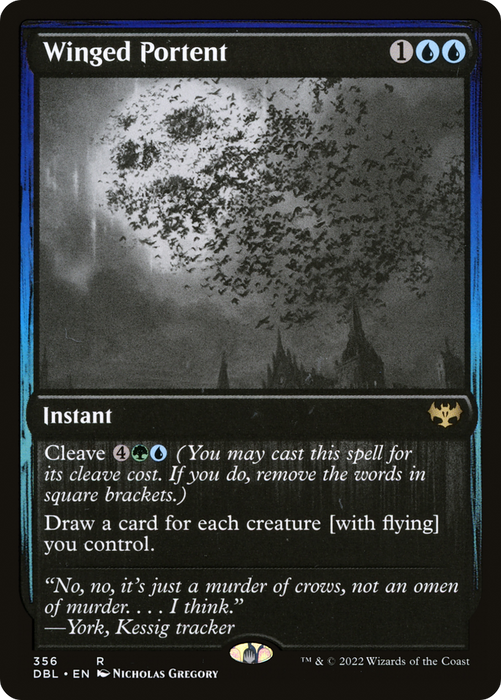 Winged Portent (DBL-356) - rare - Foil