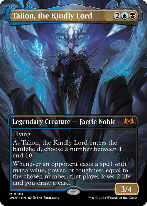 Talion, the Kindly Lord (WOE-301) - mythic (Borderless)