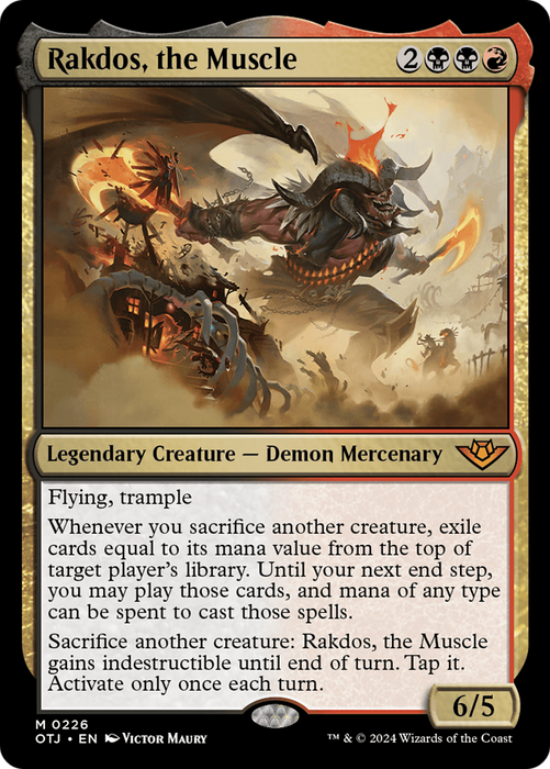 Rakdos, the Muscle (OTJ-226) - mythic