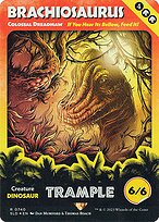 Colossal Dreadmaw (SLD-740) - rare / Brachiosaurus (Borderless) - Foil