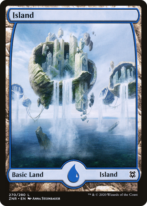 Island (ZNR-270) - common: (Full Art) - Foil