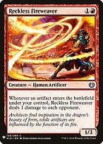 Reckless Fireweaver (LIST-KLD-126) - common