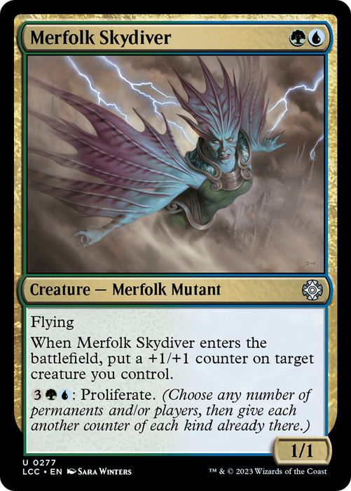 Merfolk Skydiver (LCC-277) - uncommon