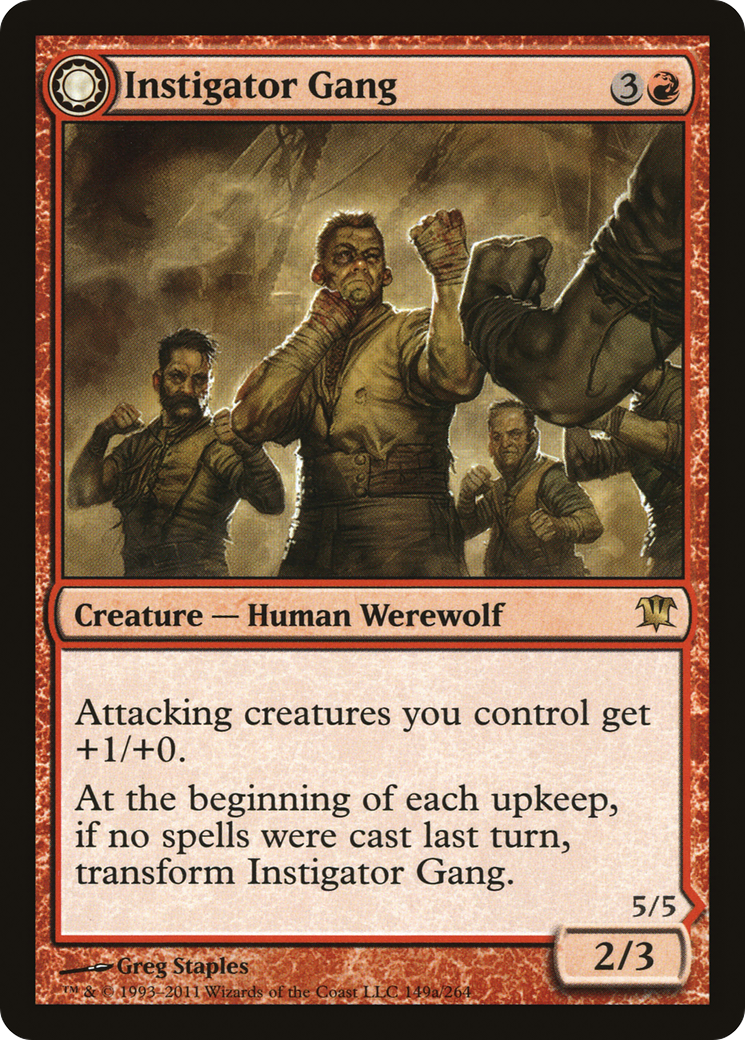 Instigator Gang // Wildblood Pack (ISD-149) - rare: (Double Faced Transform) - Foil