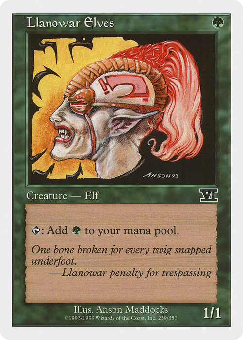 Llanowar Elves (6ED-239) - common