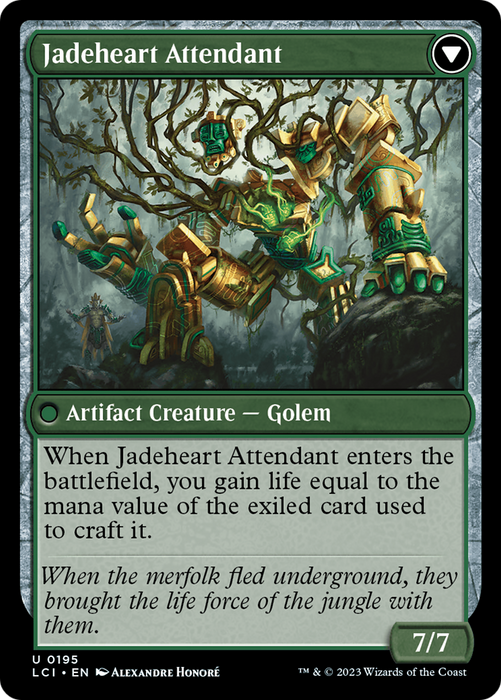 Jade Seedstones // Jadeheart Attendant (LCI-195) - uncommon - Foil