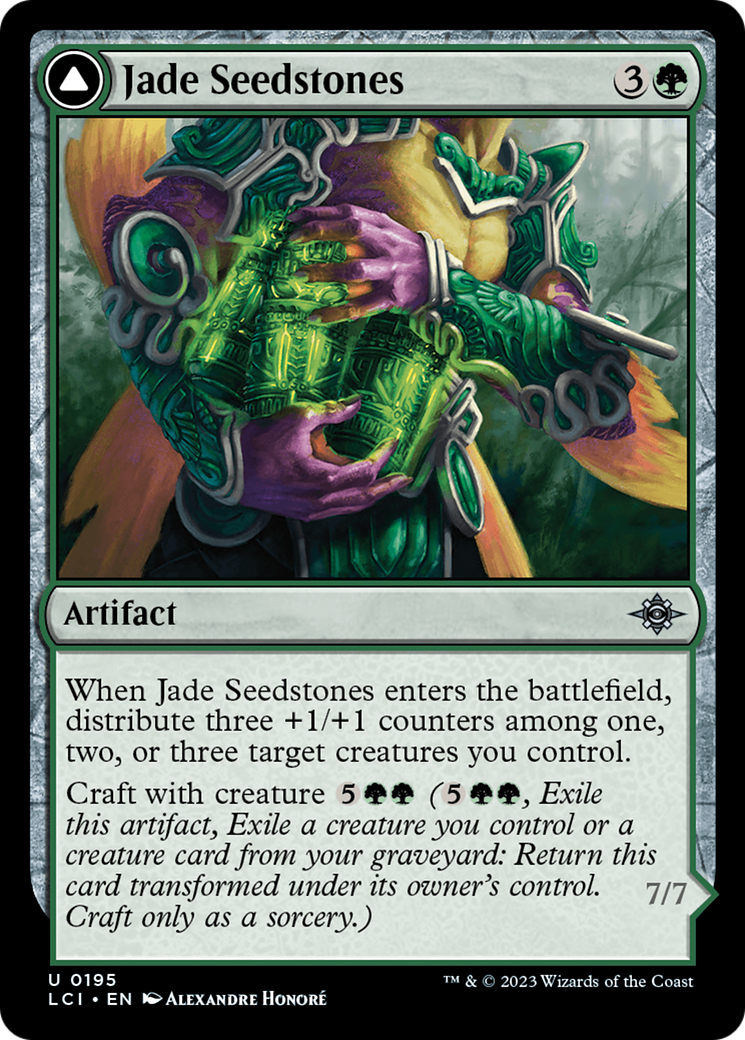 Jade Seedstones // Jadeheart Attendant (LCI-195) - uncommon - Foil