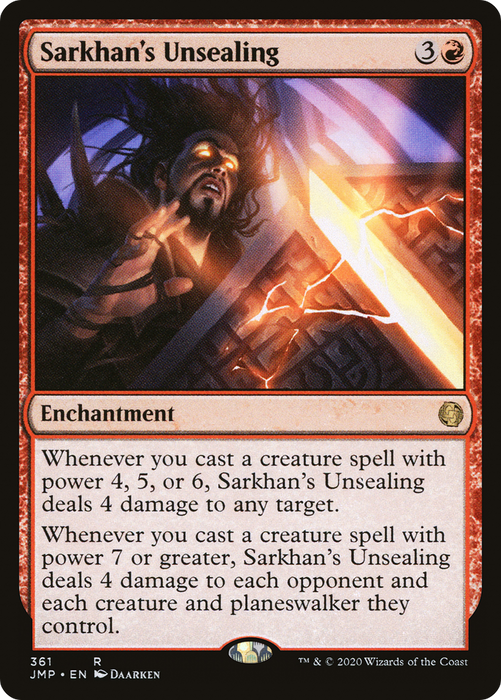 Sarkhan's Unsealing (JMP-361) - rare