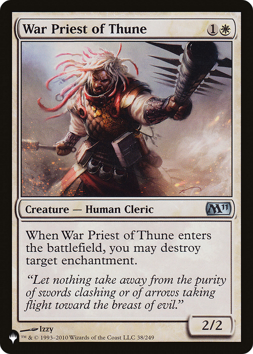 War Priest of Thune (LIST-M11-38) - uncommon