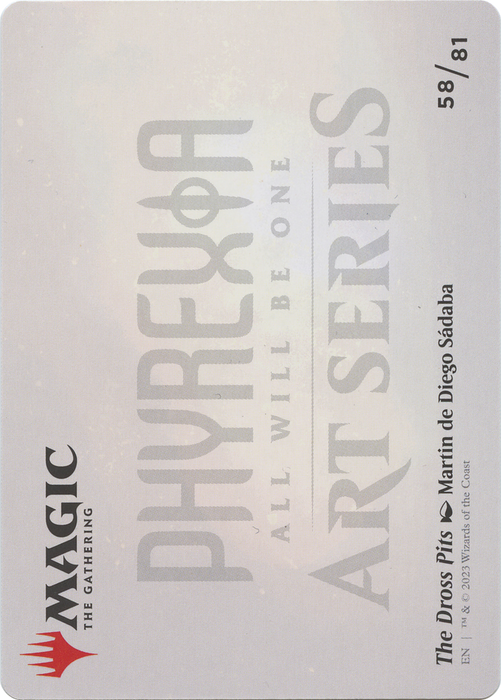 The Dross Pits // The Dross Pits (AONE-058) - common (Borderless) - Foil