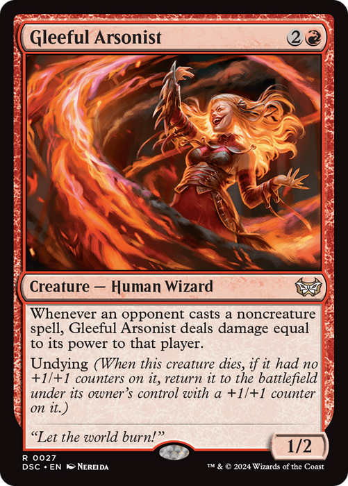 Gleeful Arsonist (DSC-027) - rare