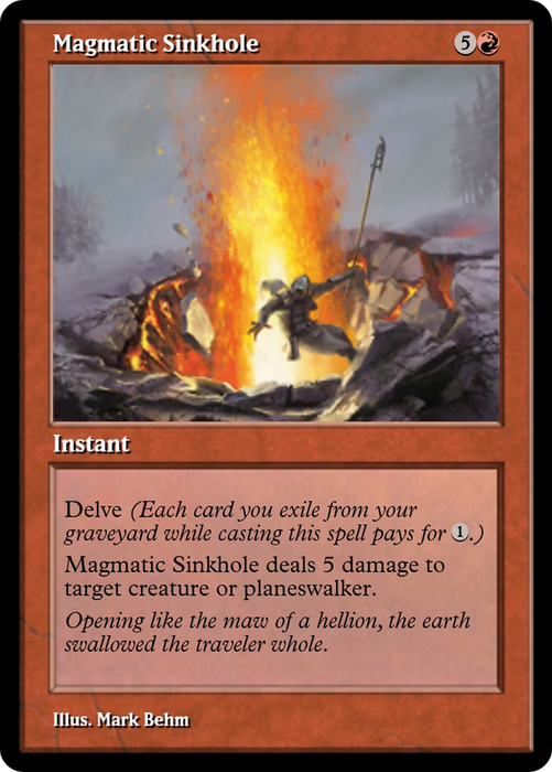 Magmatic Sinkhole (PRM-91291) - rare - Foil